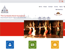 Tablet Screenshot of cambodiahotelassociation.com.kh